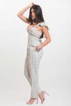 Macacão Calça Kímika Cajá Off White.