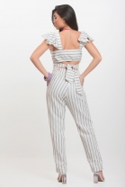 Macacão Calça Kímika Cajá Off White.