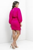 Vestido Curto Ajuste Lateral Pink