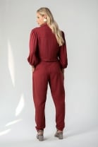 Conjunto de Calça e Camisa Corset Marsala