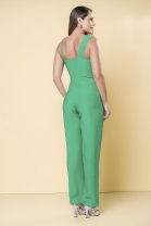 Macacão Pregas no Busto Verde