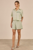 Conjunto de Short e Camisa Verde Claro