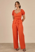 Conjunto de Calça e Blusa Laranja