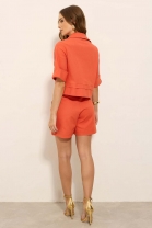 Conjunto de Short e Cropped Laranja