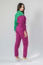 Conjunto de Calça e Blusa Manga Longa Bicolor