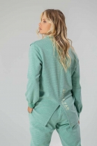 Conjunto de Calça e Blusa Decote V Verde