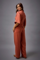 Conjunto de Calça e Blusa Ferrugem