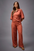 Conjunto de Calça e Blusa Ferrugem