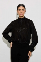 Jaqueta com Brilho Preta