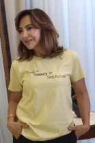 T-Shirt Estampada Amarela