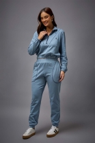 Conjunto de Calça e Blusa Moletom Azul