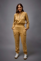 Conjunto de Calça e Blusa Moletom Caramelo