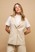 Conjunto de Bermuda e Colete Cru