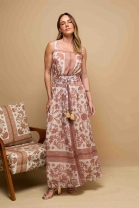 Vestido Longo Estampado