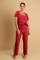 Conjunto de Calça e Blusa Vermelha
