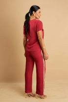Conjunto de Calça e Blusa Vermelha
