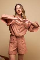 Conjunto de Short e Camisa Mocha Mousse