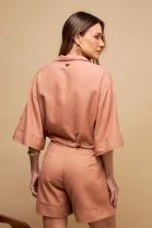 Conjunto de Short e Camisa Mocha Mousse