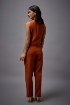 Conjunto de Calça e Colete Ferrugem