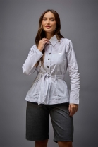 Conjunto de Bermuda Xadrez e Camisa Branca