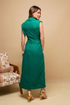 Vestido Longo Transpassado Verde