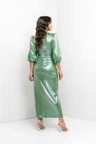 Vestido Midi Verde com Brilho