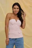 Blusa Tomara que Caia Rosa