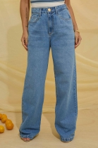 Calça Cós Alto Jeans