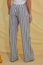 Calça Cós Alto Listrada