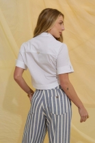 Camisa Cropped Off White