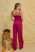 Conjunto de Calça e Blusa Rosa