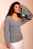 Regata com Sobreposição Preto