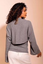 Regata com Sobreposição Preto