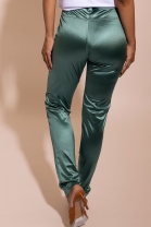 Calça Acetinada Verde