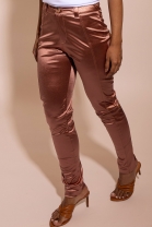 Calça Acetinada Cobre