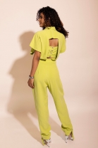 Macacao com Amarraçao e Ziper Frontal Lima