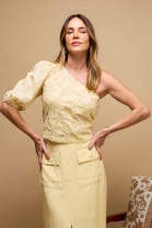 Blusa Manga Única Amarela