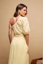 Blusa Manga Única Amarela