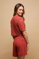 Conjunto de Short e Blusa Vermelha
