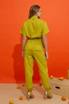 Conjunto de Calça e Camisa com Amarração verde