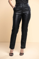 Calça em Couro Preta