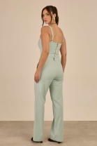 Conjunto de Calça e Cropped Verde