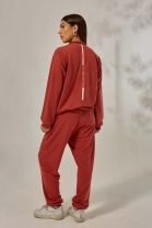 Conjunto de Calça e Jaqueta em Moletinho Terra