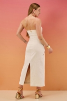 Vestido Longo Tomara que Caia Off White