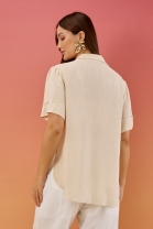 Conjunto de Camisa e Top Cru