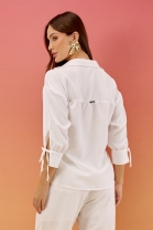 Camisa de Manga Longa Off White