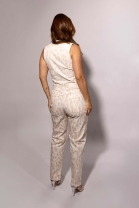 Conjunto de Calça e Colete em Animal Print Onça