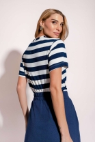 T-shirt Listrada Marinheiro