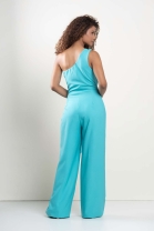 Macacão Nula Manga Azul