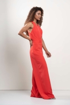 Macacão Transpasse Lateral Vermelho